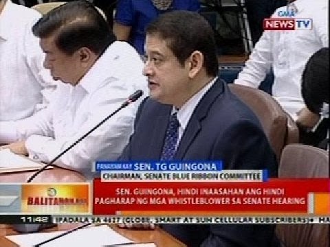 Sen. Guingona, nagalit dahil sa 'di pagpresinta ni Sec. De Lima ng pork barrel whistleblowers