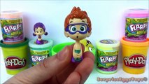 BIG Kinder Surprise My Little Pony Bubble Guppies Clay SLIME Learn Colors for Kids