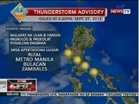 QRT: Weather update as of 5:44 p.m. (Sept. 27, 2013)