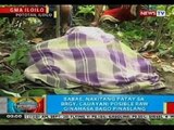 BP: Babae, nakitang patay sa Brgy. Cauayan, Pototan, Iloilo