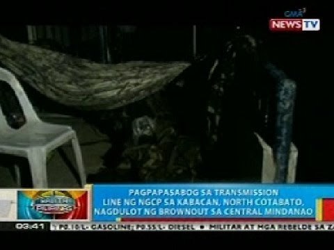 BP: Pagpapasabog sa transmission line ng NGCP sa Kabacan, N. Cotabato, nagdulot ng brownout