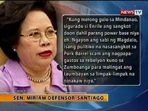 BT: Sen. Santiago, binuweltahan sina Sen. Estrada at Sen. Enrile