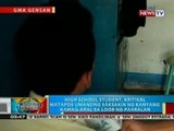 BP: Estudyante sa GenSan, kritikal matapos umanong saksakin ng kanyang kamag-aral