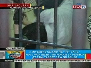 BP: 3 miyembro umano ng isang "ipit gang" sa Alaminos City, Pangasinan, huli