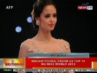 BT: Megan Young, pasok sa top 15 ng Miss World 2013