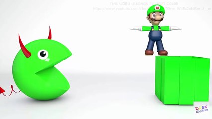 Best Learning Colors Video for Children - Vegetables with Pacman for Kids & Toddlers