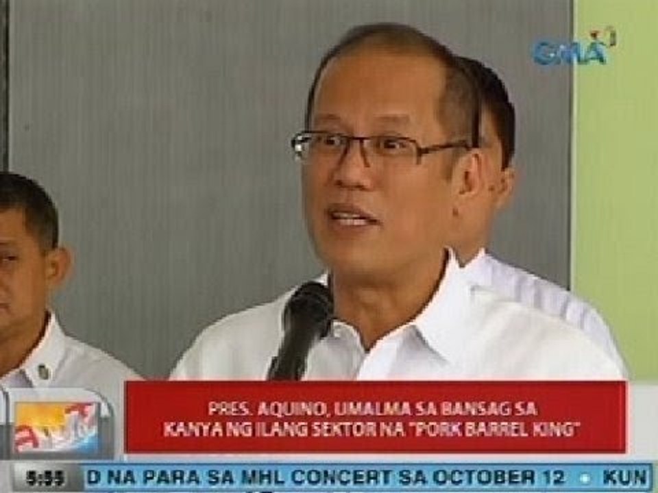UB: PNoy, umalma sa bansag sa kanya ng ilang sektor na 'Pork Barrel King'