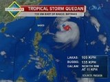 UH: PAGASA: Tropical Storm Quedan, wala pa ring epekto sa lagay ng panahon sa bansa