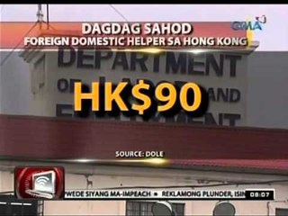 24 Oras: Minimum wage para sa mga dayuhang domestic helper sa Hong Kong, itinaas