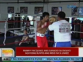 UB: Manny Pacquiao, mas ganado sa ensayo ngayong buntis ang misis na si Jinkee