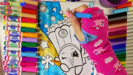 Learn Colors for Kids and Color Shopkins Poppy Corn Coloring Pages - Superheroes funny - Video ...