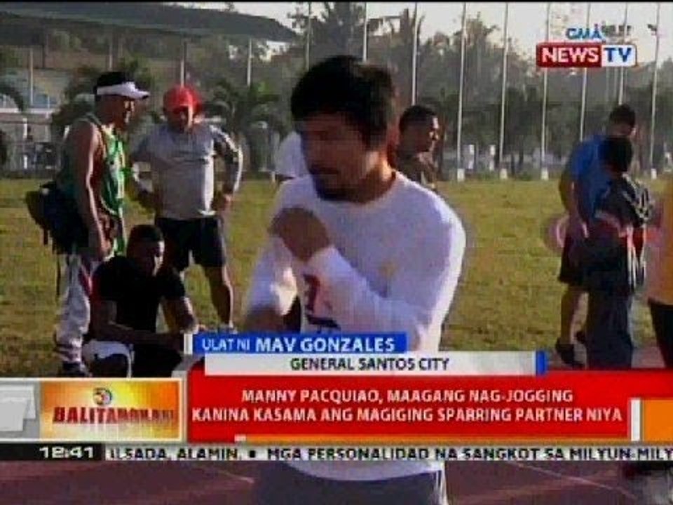 Manny Pacquiao, maagang nag-jogging kanina kasa...