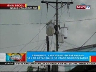 BP: Ilang bayan sa CamSur, walang kuryente dahil sa P100,000-M utang ng electric cooperative