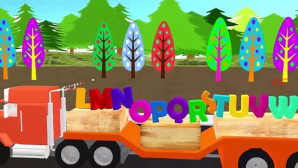 ABC Alphabet Songs for Children | Truck 3D ABCD Songs | Jumping letters Funny Songs