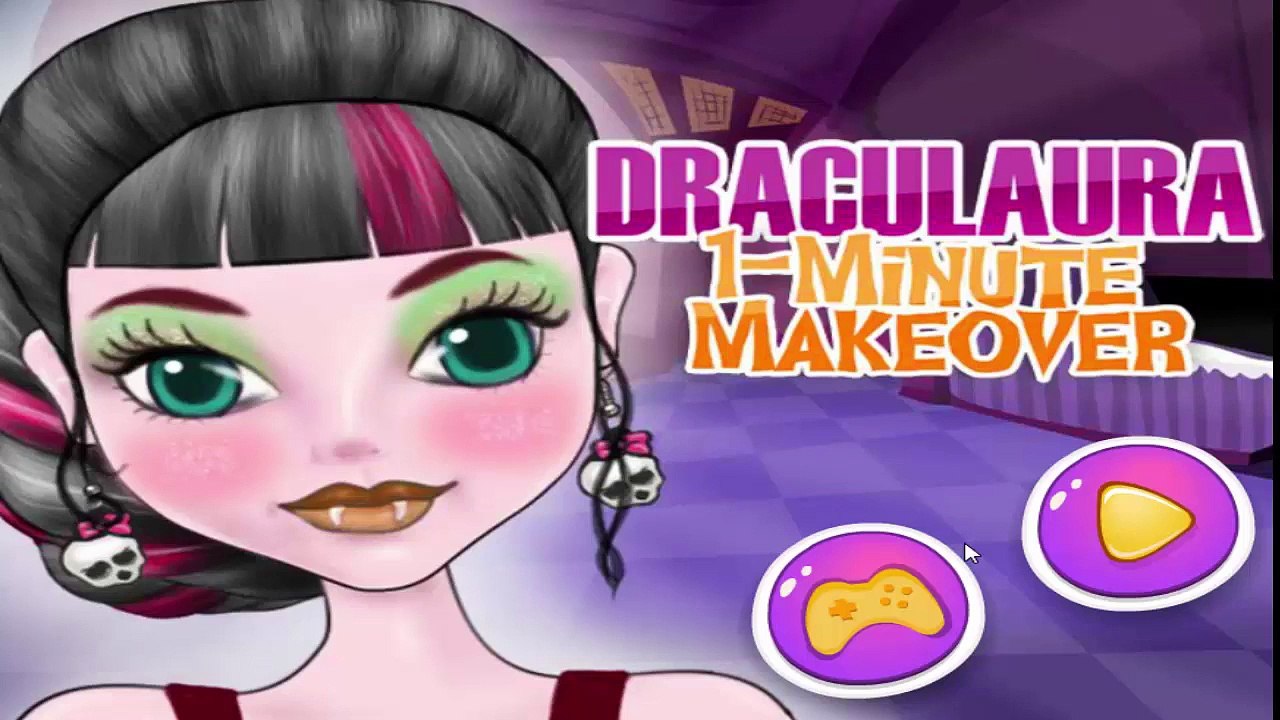 Draculaura 1 Minute Makeover - Monster High Games For Girls