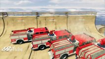 4 Fire Truck and 2 Ambulance Car Spiderman Songs for Kids CARS Cartoon for children Nursery Rhymes
