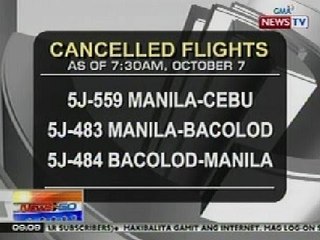 Download Video: NTG: Cebu Pacific, nagkansela ng ilang flights ngayong araw dahil sa sama ng panahon