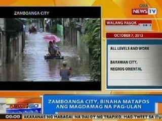 NTG: Zamboanga City, binaha matapos ang magdamag na pag-ulan
