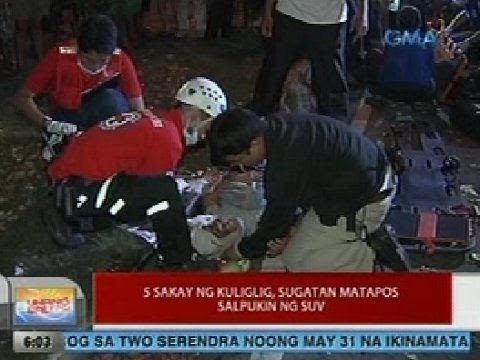 UB: 5 sakay ng kuliglig, sugatan matapos salpukin ng SUV sa Roxas Blvd., Maynila