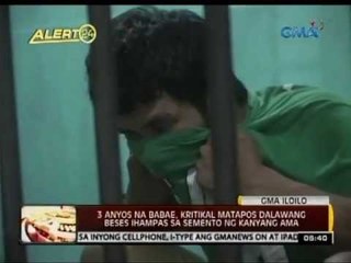 24 Oras: 3 anyos na babae, kritikal matapos ihampas sa semento ng kanyang ama