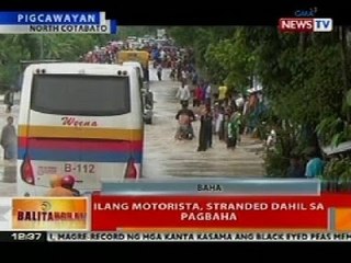 BT: Ilang motorista sa North Cotabato, stranded dahil sa pagbaha