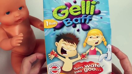 Gelli Baff Bathtime Nenuco Baby Doll Bathtime Surprise Toys Gelli Baff Bath Time Желейная Ванная