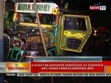 BT: 6 sugatan nang sumadsad sa sidewalk ang isang jeep sa Pasig