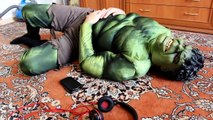 Hulk Gets Sick Needs Shot Prank Videos Superheroes in Real Life Play Doh Animation Spiderman