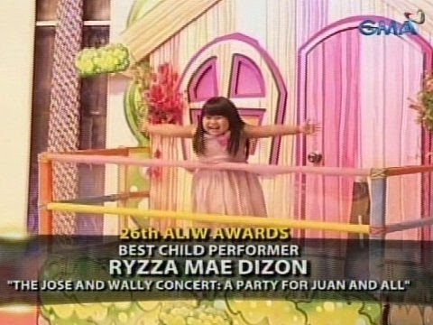 24 Oras: Ryzza Mae Dizon, itinanghal na Best Child Performer sa 26th Aliw Awards