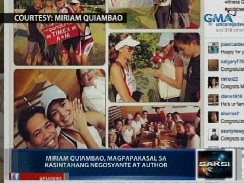 Saksi: Miriam Quiambao, magpapakasal sa kasintahang negosyante at author