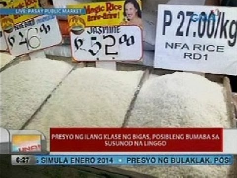 UB: Presyo ng ilang klase ng bigas, posibleng bumaba sa susunod na linggo
