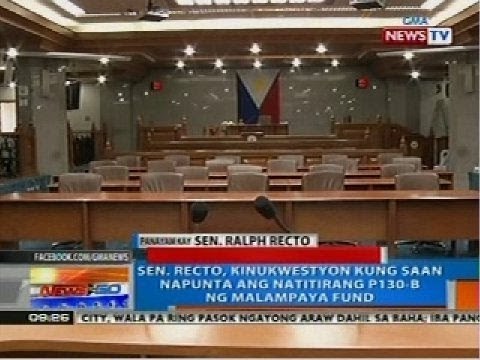 NTG: Sen. Recto, kinukwestyon kung saan napunta ang natitirang P130-B ng Malampaya fund
