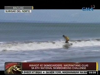 24Oras: Mahigit 40 skimboarders, nagpakitang-gilas sa 6th National Skimboarding Challenge