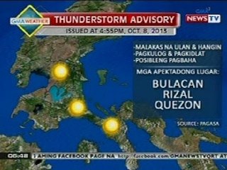 QRT: Weather update as of 5:48 p.m. (Oct. 8, 2013)