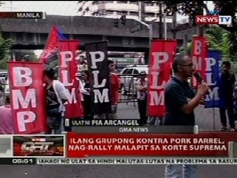 QRT: Ilang grupong kontra sa pork barrel, nag-rally malapit sa SC