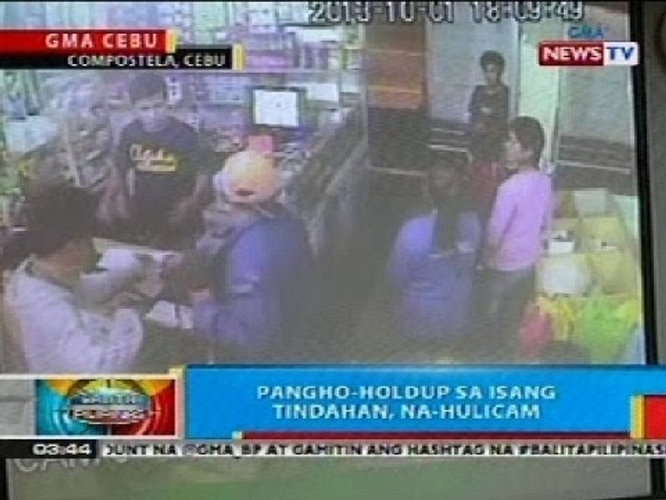 BP: Panho-holdup sa isang tindahan sa Cebu, na-hulicam