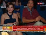 BT: Vic Sotto, sinuportahan ang rumored gf na si Pauleen Luna sa premiere night ng kanyang pelikula