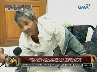 74-anyos na lalaki, gumapang papuntang presinto para ireklamo ang anak na nanakit sa kanya