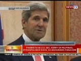 BT: Pagbisita ni US Sec. Kerry sa PHL, ipinagpaliban dahil sa masamang panahon