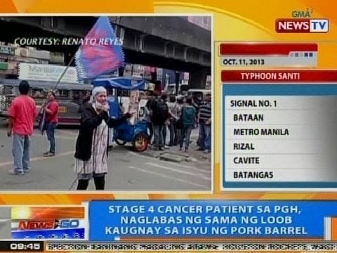 NTG: Stage 4 cancer patient sa PGH, naglabas ng sama ng loob kaugnay sa isyu ng pork barrel