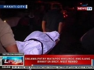 NTVL: 2 patay matapos masunog ang ilang bahay sa Brgy. West Rembo, Makati City