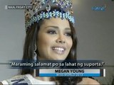 Saksi: Miss World 2013 Megan Young, mainit na sinalubong at binigyan ng victory party