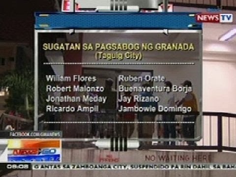 NTG: 8 sugatan sa pagsabog ng granada sa Taguig