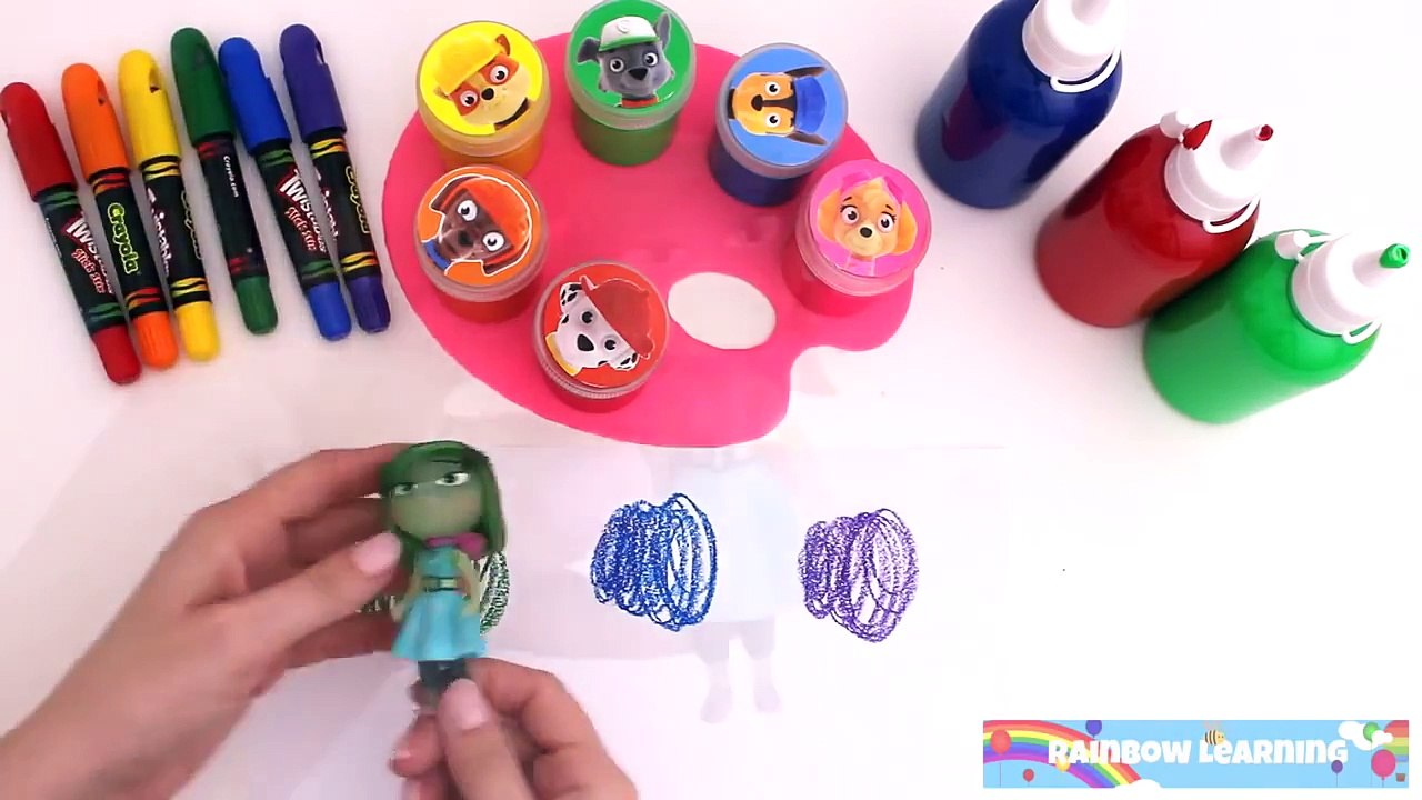 Best Learning Colors Video for Children with Crayons Paw Patrol PJ Masks Mickey Mouse RL