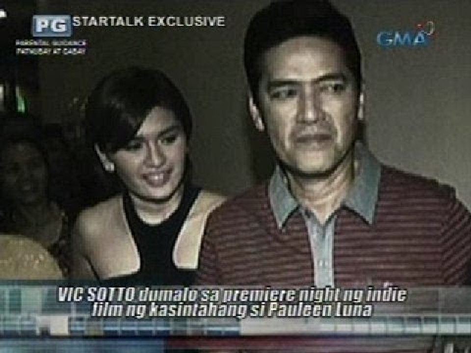 Startalk: Vic Sotto, dumalo sa premiere night ng indie film ng kasintahang si Pauleen Luna