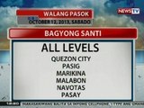 BT: Klase sa ilang lugar, suspendido dahil sa Bagyong Santi