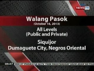 QRT: Class suspension in Bohol and Cebu (Oct. 16, 2013)