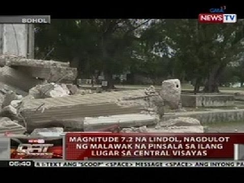 QRT: Magnitude 7.2 na lindol, nagdulot ng malawak na pinsala sa Central Visayas