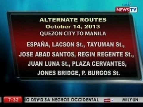 NTVL: MMDA, nagpatupad ng rerouting dahil sa medical mission ng Iglesia ni Cristo sa Maynila