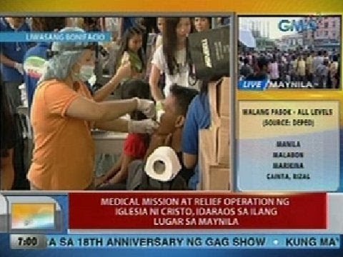 UB: Pila sa medical misison at relief operation ng Iglesia ni Cristo, humahaba na